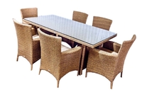 Комплект столовый на 6 персон из искусственного ротанга  Фрателли   